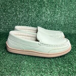 NEW My Slipper by My Pillow Women's Sz 6 Moccasin Slippers LEATHER Mint Green